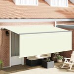 vidaXL Auvent Rétractable Crème 350 x 200 cm Polyester et Aluminium