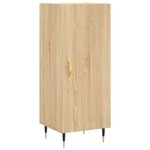 vidaXL Buffet haut Chêne sonoma 34 5x34x180 cm Bois d'ingénierie