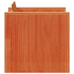 vidaXL Salon de jardin 2 Pièces cire marron bois de pin massif