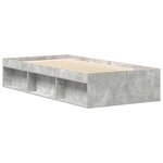 vidaXL Cadre de lit sans matelas gris béton 90x200 cm