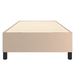 vidaXL Cadre de lit Cappuccino 100x200 cm Similicuir