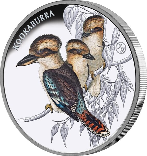Pièce de monnaie en Argent 1 Dollar g 31.1 (1 oz) Millésime 2025 Birds of Australia KOOKABURRA