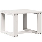 vidaXL Salon de jardin 3 Pièces blanc bois massif de pin