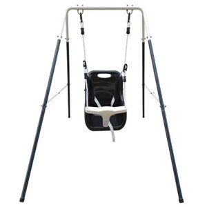 AXI Balançoire siège pour bébé Métal 146x94x118 cm Anthracite et crème