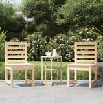 vidaXL Chaises de jardin lot de 2 50x48x91 5 cm bois massif de pin