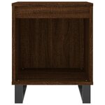 vidaXL Tables de chevet 2 Pièces chêne marron 40x35x50 cm bois ingénierie