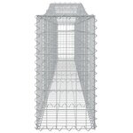 vidaXL Paniers à gabions arqués 9 Pièces 400x30x60/80 cm Fer galvanisé