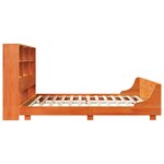 vidaXL Cadre de lit sans matelas cire marron 200x200cm bois pin massif