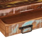 vidaXL Meuble sous-vasque de salle de bain Bois récupéré massif  fer