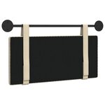 vidaXL Tête de lit suspendue Crème Tissu