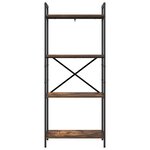 vidaXL Étagère Chêne fumé 56 x 34 x 133 5 cm Bois d'ingénierie