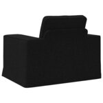 vidaXL Canapé Noir 103 x 80 x 82 cm tissu