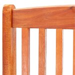 vidaXL Ensemble à manger d'extérieur pliable 5 Pièces Bois d'eucalyptus