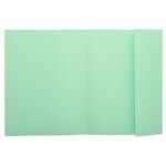 Paquet 100 chemises 1 rabat SUPER 160 - 24x32cm - Vert clair x 5 EXACOMPTA