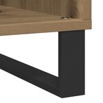 vidaXL Meuble à disques Bois vieilli 84.5x38x90 cm Bois reconstitué
