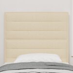 vidaXL Headboard LED design crème 100 cm tissu