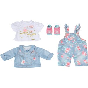 Zapf Creation 705643 - Baby Annabell Active Deluxe Jeans 43cm avec veste  chemise  pantalon et chaussettes.