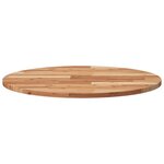 vidaXL Dessus de table rond Ø70x2 cm bois massif d'acacia