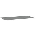 vidaXL Bâche de piscine gris clair 550x280 cm géotextile polyester