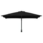 vidaXL Parasol de terrasse Noir Polyester  Acier Grand Inclinable