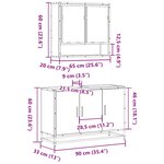 vidaXL Ensemble de meubles de salle de bain 2 Pièces chêne sonoma