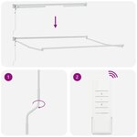 vidaXL Auvent rétractable automatique marron 300x250 cm