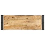 vidaXL Table console 90x30x75 cm Bois de manguier brut