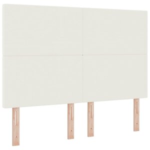 vidaXL Tête de lit avec tête de lit Crème 144 cm Cuir synthétique