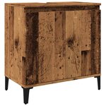 vidaXL Armoire d'évier vieux bois 58x33x60 cm bois d'ingénierie