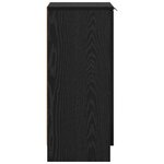 vidaXL Buffet Chêne noir 30 x 30 x 70 cm Bois d'ingénierie