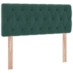 vidaXL Lit de Rangement avec matelas Vert foncé 120 x 200 cm Velours