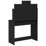 vidaXL Table de Toilette Chêne noir 96 x 39 x 142 cm Bois d'ingénierie