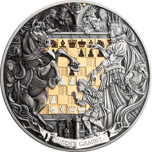 Monnaie QUEEN GAMBIT Chess Battle 3 Oz Argent 7$ Niue 2026 (PRÉCOMMANDE)