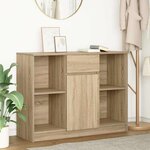 vidaXL Buffet avec tiroir chêne sonoma 101x35x76 cm bois d'ingénierie