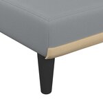 vidaXL Canapé-lit en forme de L gris clair 260x140x70 cm tissu