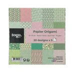 100 Papiers Imprimé Origami Kyoto - 15x15 Cm - Draeger paris