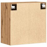 vidaXL Armoire murale chêne artisanal 60x31x60 cm bois d'ingénierie