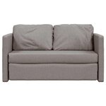 vidaXL Canapé-lit 2 en 1 taupe 112x174x55 cm tissu