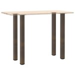 vidaXL Pieds de table de bar 4 pièces Acier naturel 90-92 cm Acier