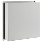 vidaXL Niche de douche argenté brossé 32x32x9 cm acier inoxydable
