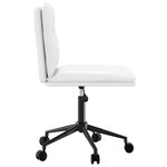 vidaXL Chaises à manger lot de 2 blanc similicuir