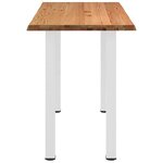 vidaXL Table de bar rectangulaire en chêne massif avec bords naturels 180 x 80 x 112 cm