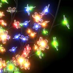 vidaXL Sapin de Noël 200 LED colorées Cerisier en fleurs 180 cm