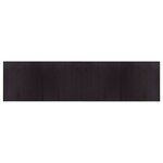 vidaXL Tapis rectangulaire marron foncé 100x400 cm bambou