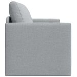 vidaXL Canapé-Lit Gris clair 124 x 71 x 78 cm Velours