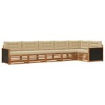 vidaXL Ensemble de canapés d'extérieur 6 Pièces Naturel et Beige