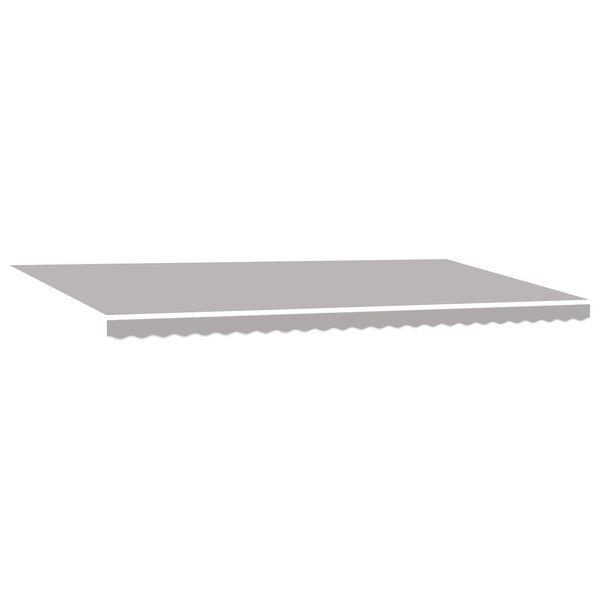 vidaXL Tissu de Replacement de Auvent pour cadre de 6x3 m Gris clair
