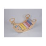 Balançoire Montessori bois PRO 5en1 pastel