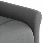 vidaXL Fauteuil de massage inclinable Gris foncé Tissu