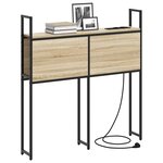 vidaXL Headboard de Rangement avec Station de Charge Chêne sonoma
